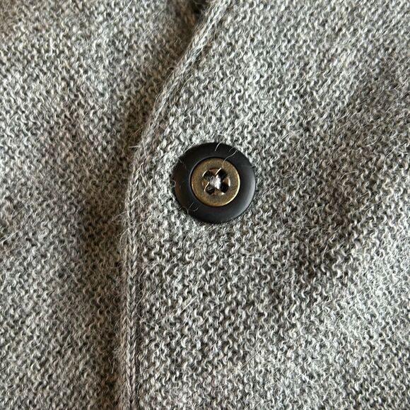 VINTAGE ALPACA GOLF 100% PURE ALPACA GRAY CARDIGAN MENS SIZE XL - Picture 5 of 7